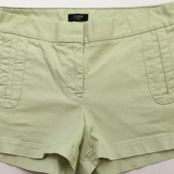 J.CREW Chino Broken-In Lime Black Label Shorts SZ 4 - Picture 4 of 7